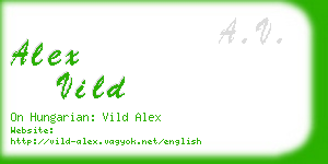 alex vild business card